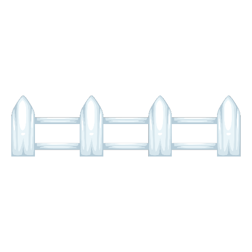Easter White Garden Fence