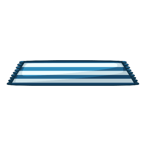 Elegant Blue Beach Towel