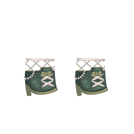 Elegant Green Girl Shoes