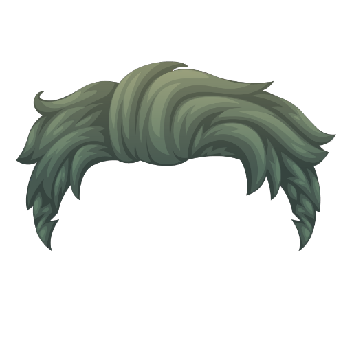 Elegant Green Special Boy Wig