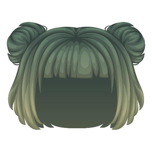 Elegant Green Special Girl Wig