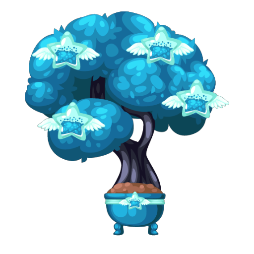 Enchanted Blue Tree Bonsai