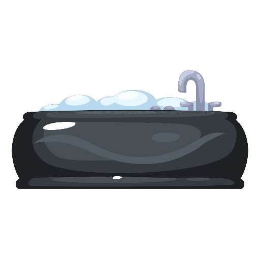 Glossy Black Jacuzzi