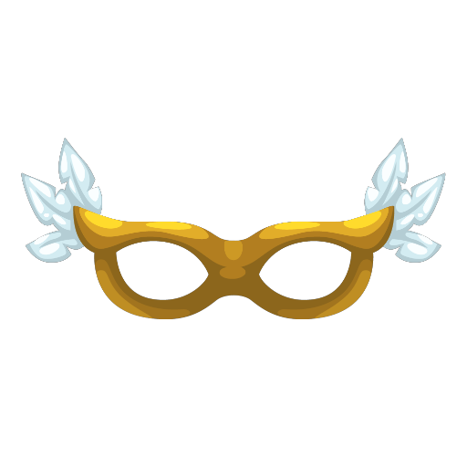 Gold Feather Glasses