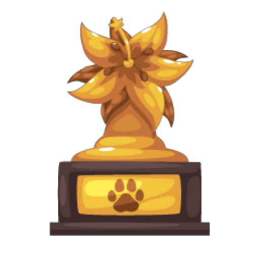 Gold Flower Lover Trophy