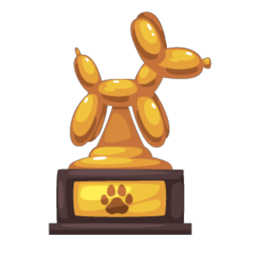 Gold Toy Dog Trophy