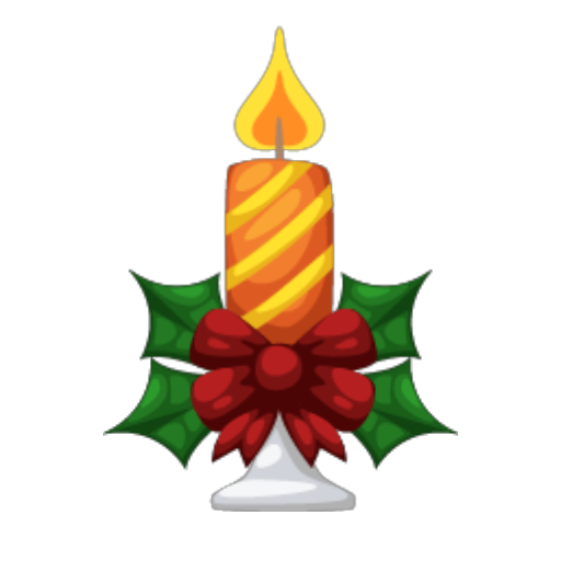 Golden Christmas Candle