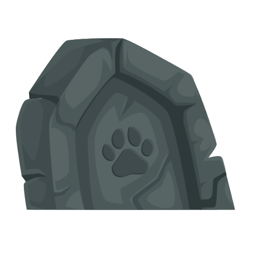 Graveyard Paw Gravestone