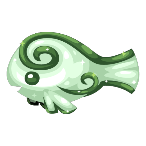 Green Curly Fish