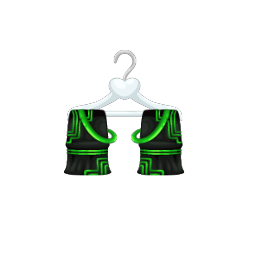 Green Cyberpunk Boy Pants