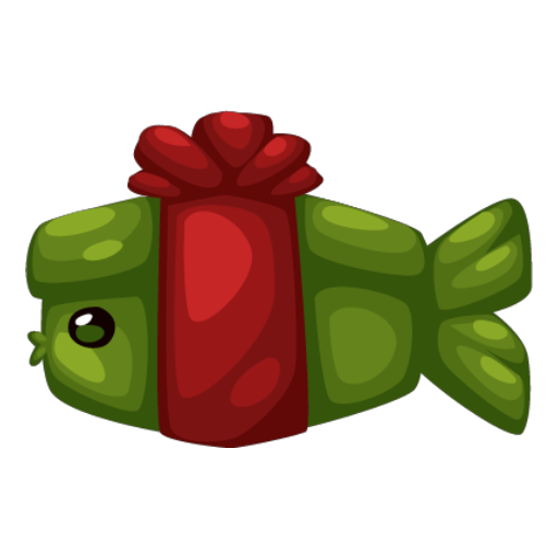 Green Giftbox Fish