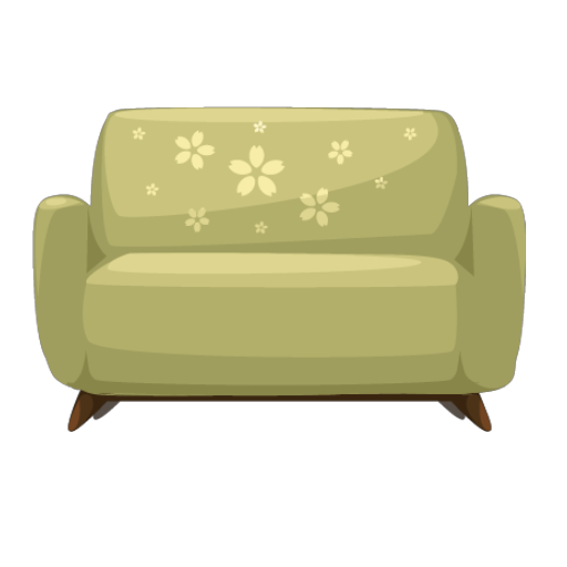 Green Homelike Sofa