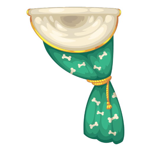 Green Puppy Curtain