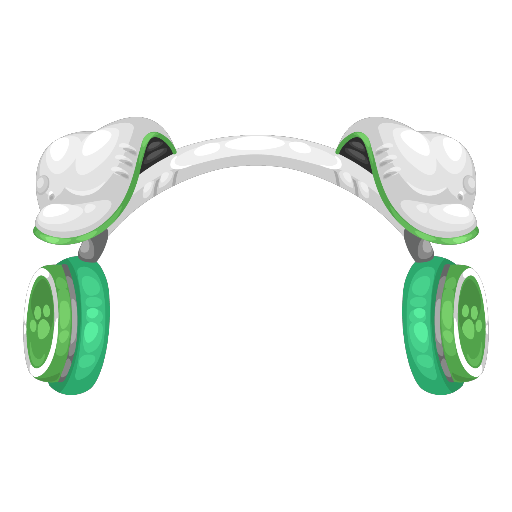 Green Puppy Headphones