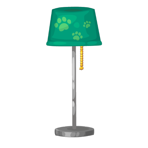 Green Puppy Lamp