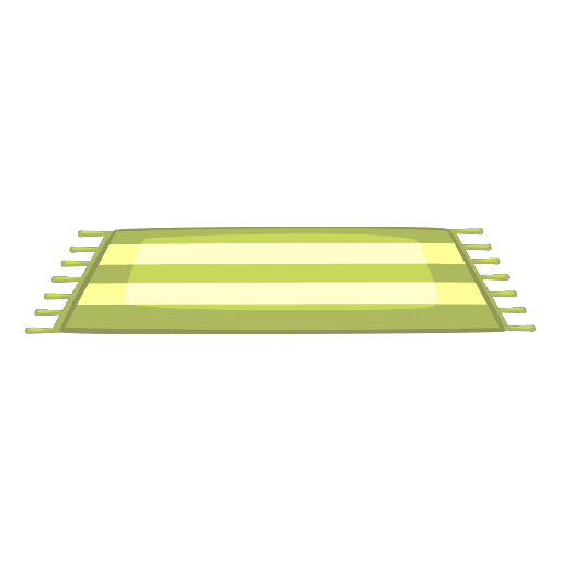 Green Striped Beach Towel