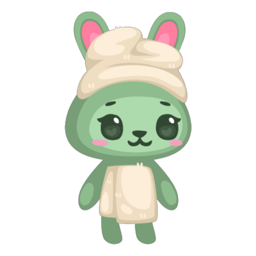 Green Towel Girl Doll