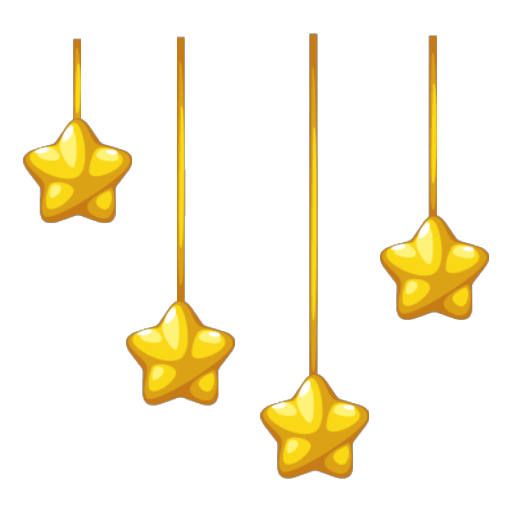 Hanging Golden Stars