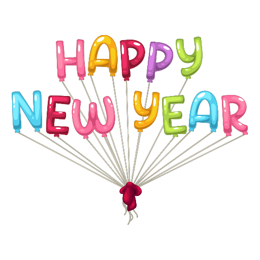 Happy New Year Balloons
