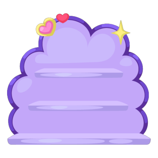 Harajuku Cloud Purple Rack