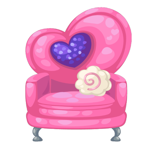 Harajuku Heart Magenta Sofa