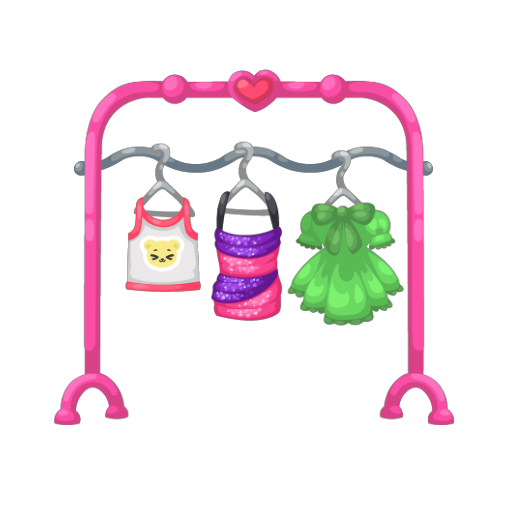 Harajuku Pink Big Clothes Rack