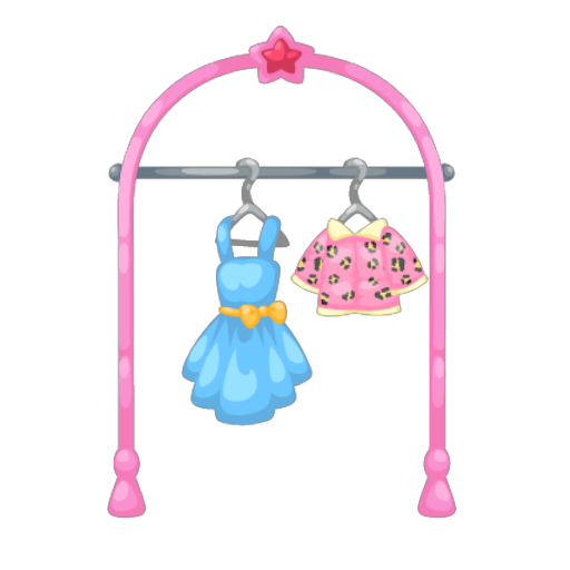 Harajuku Pink Small Clothes Rack