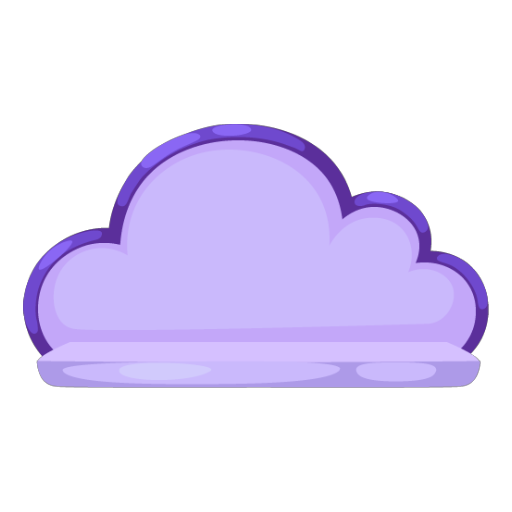 Harajuku Purple Cloud Shelf