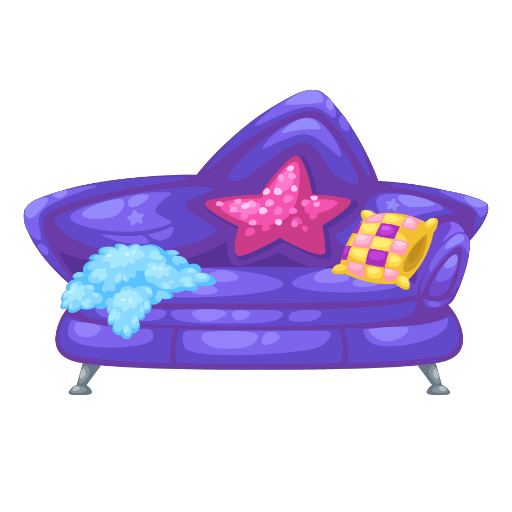 Harajuku Star Purple Armchair
