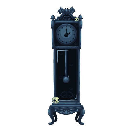 Haunted Blue Clock