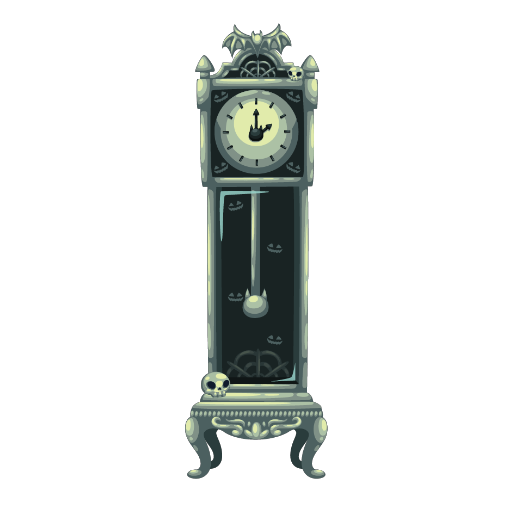 Haunted Green Clock