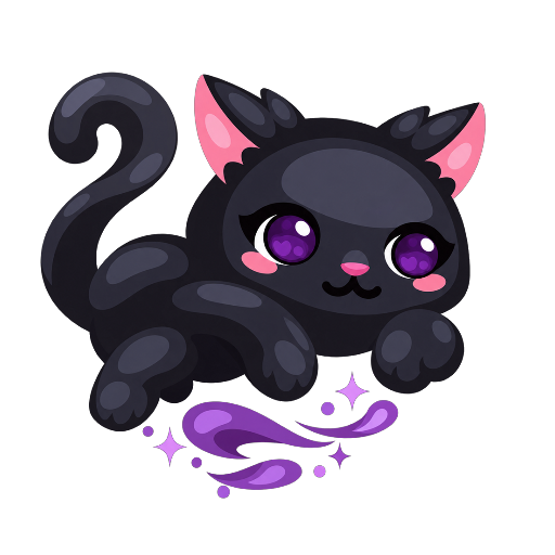 Haunted Mansion Black Cat Mount