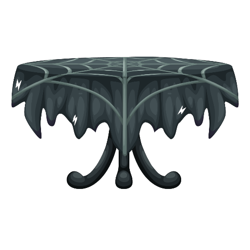 Haunted Mansion Black Spider Table