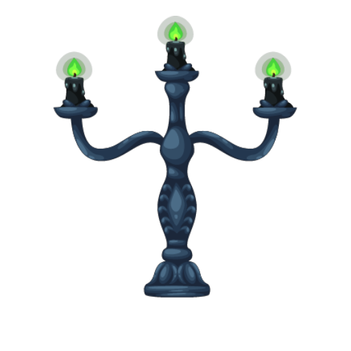 Haunted Mansion Blue Chandelier