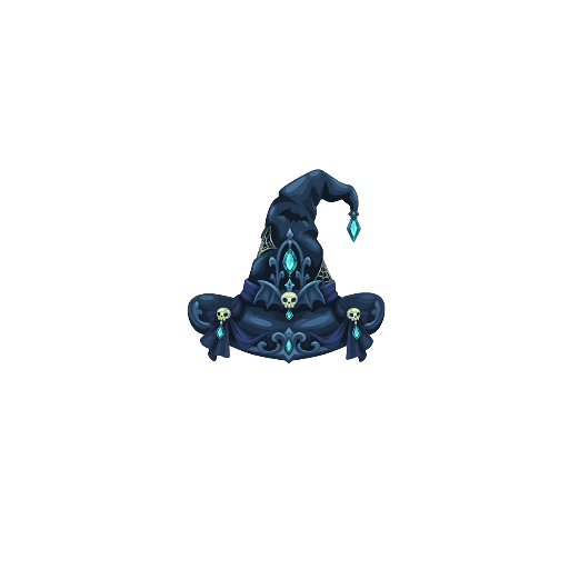 Haunted Mansion Blue Magician Hat