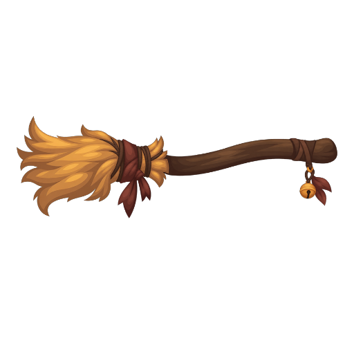 Haunted Mansion Brown Broom Mount