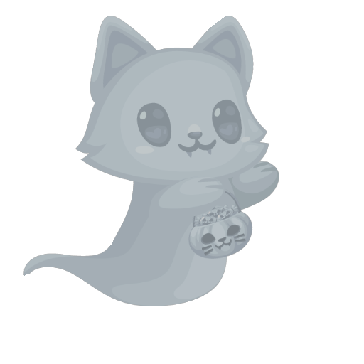 Haunted Mansion Cute Cat Ghost