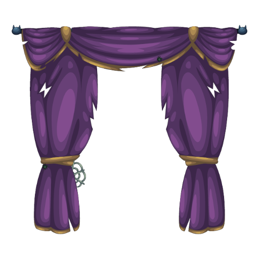 Haunted Mansion Double Curtains