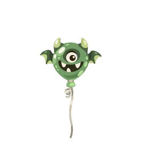 Haunted Mansion Green Balloon