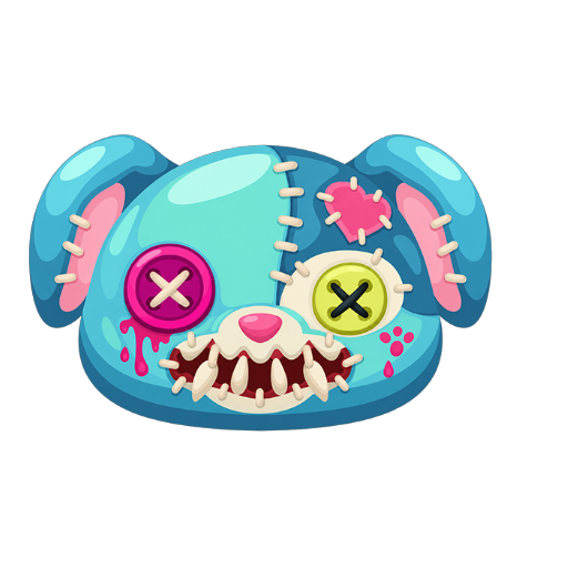 Haunted Mansion Patchwork Puppy Mask
