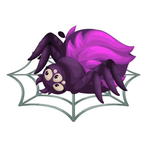 Haunted Mansion Pink Big Spider