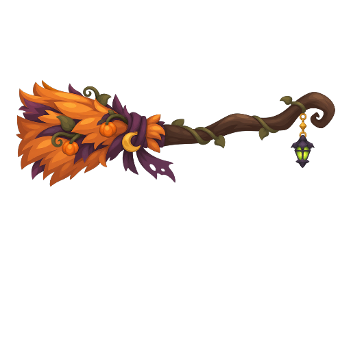 Haunted Mansion Pumpkin Broom Mount