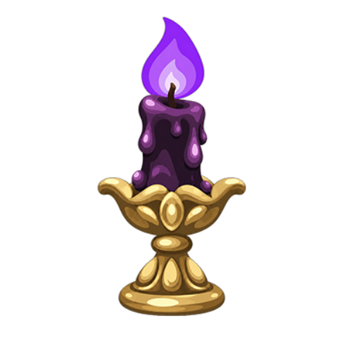 Haunted Mansion Purple Candle