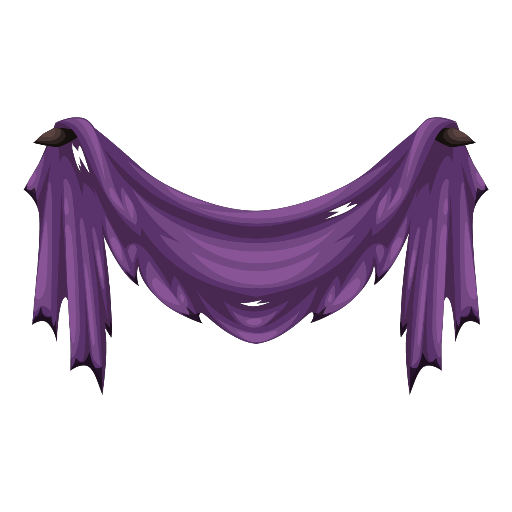 Haunted Mansion Purple Curtains
