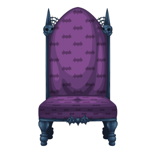 Haunted Mansion Purple Elegant Chair