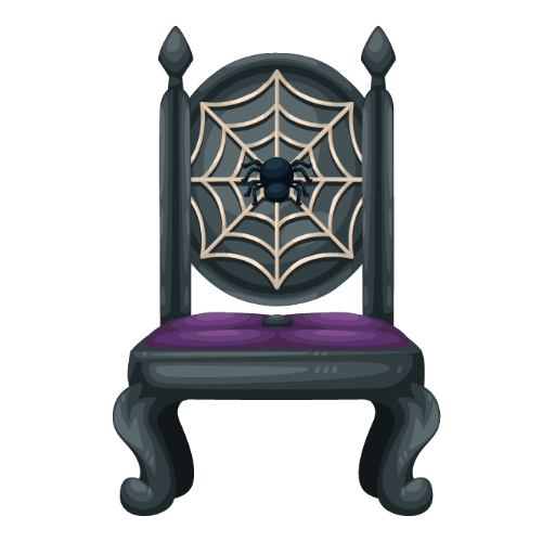 Haunted Mansion Purple Spider Chair