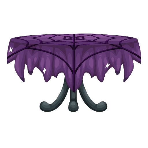 Haunted Mansion Purple Spider Table