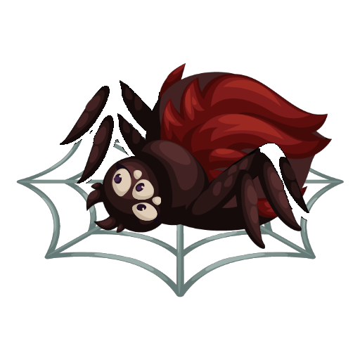 Haunted Mansion Red Big Spider