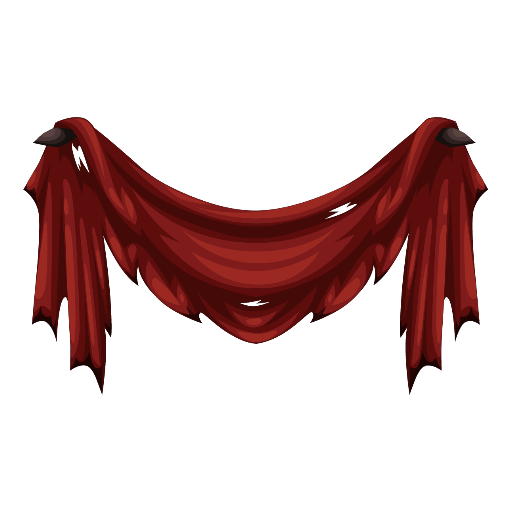 Haunted Mansion Red Curtains