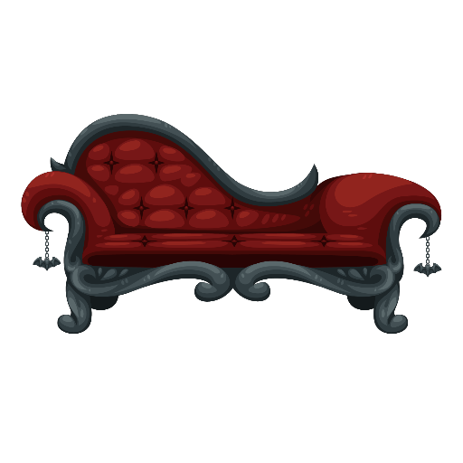 Haunted Mansion Red Sofa